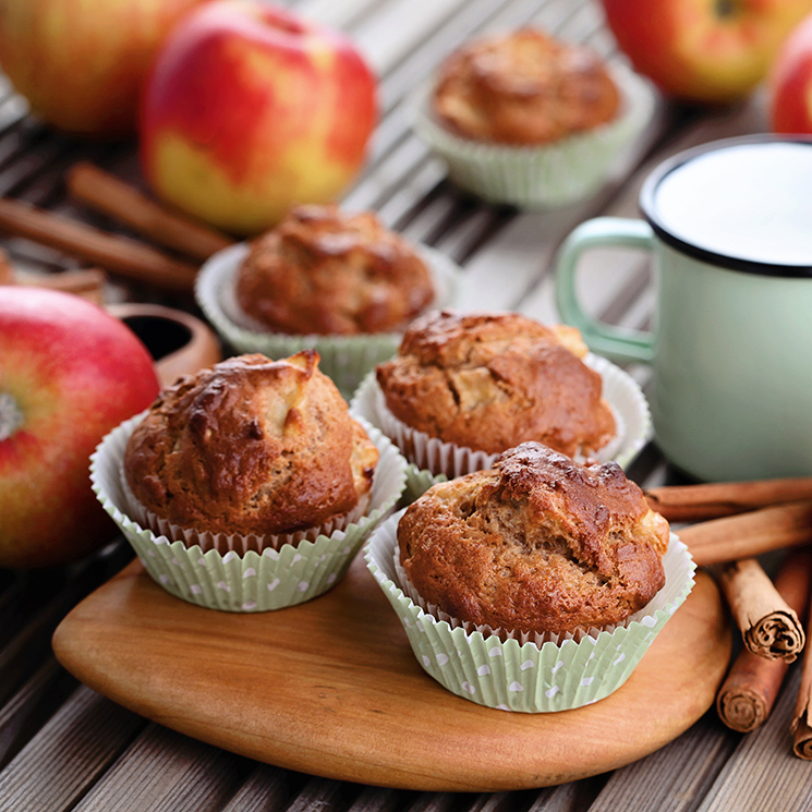 'Muffins' de avena y manzana