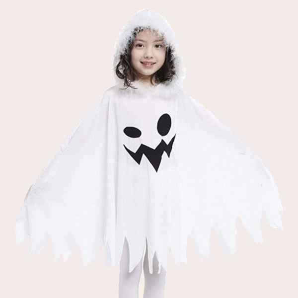 Cloudkids Capa con Capucha Disfraz de Halloween para Niñas Niños